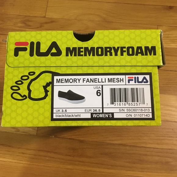 fila memory foam price