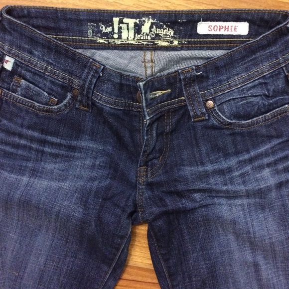 Wide leg dark jeans - size 26 regular - Picture 2 of 4