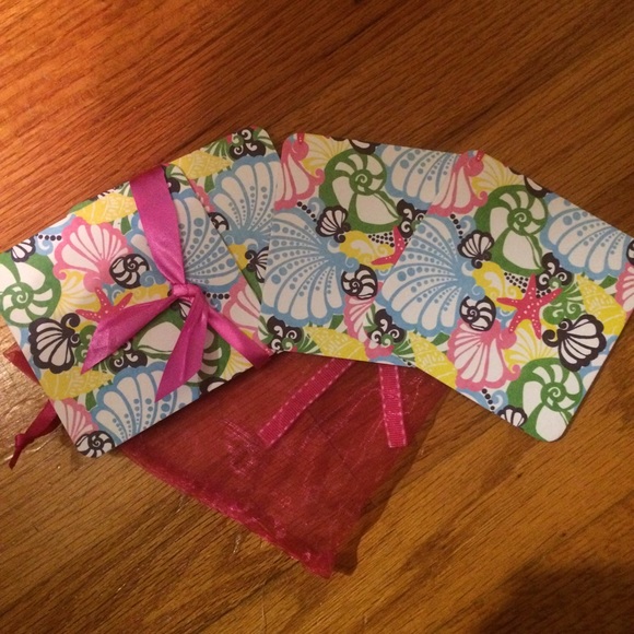 NIP Lilly paper coasters. Adorable print