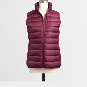 NWT J Crew Channeled Puffer Vest