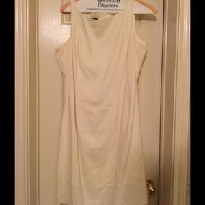 Beautiful cream colored cotton dress! Classic!