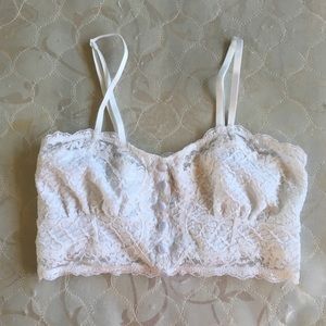 free people white lace bralette