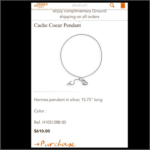 HERMÈS
Hermes Sterling Silver Necklace