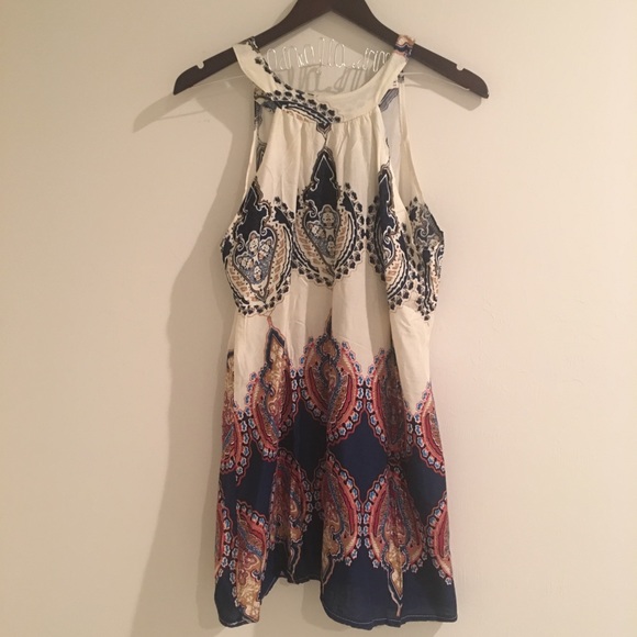 🆑 ❣️Last One❣️Multi Color Blue & White Mini Dress - Picture 3 of 4