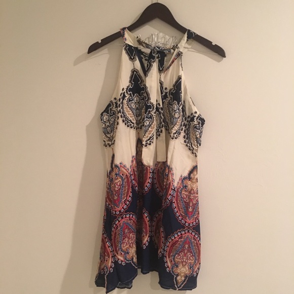 🆑 ❣️Last One❣️Multi Color Blue & White Mini Dress - Picture 4 of 4