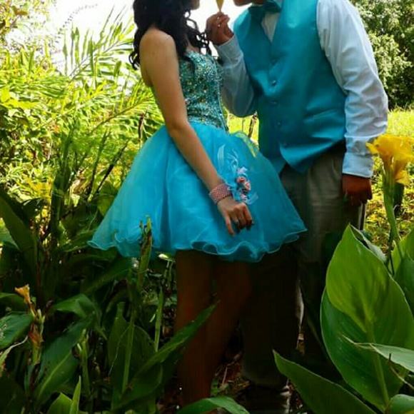 Blue corset Homecoming/prom dress! - Picture 1 of 2