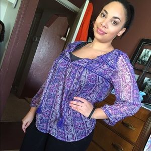 Boho/peasant American Eagle blouse
