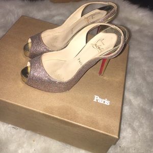 Glittery Christian Louboutin heels