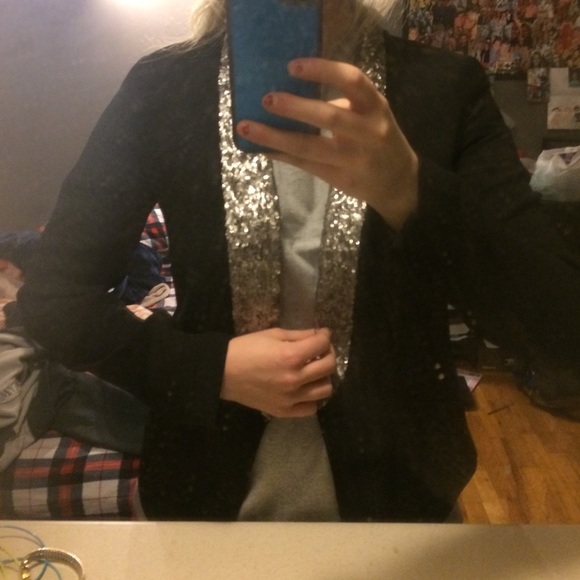 Black embellished blazer - Picture 3 of 3