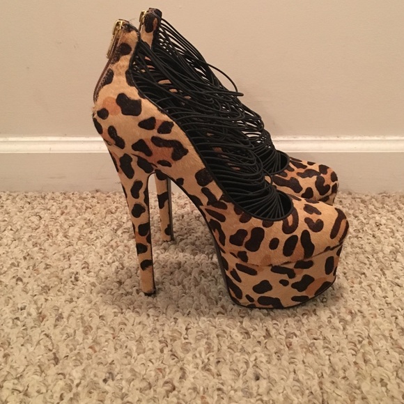 Printed Platform Heels (made by London Trash)