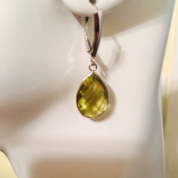 🌺 GENUINE 18k GOLD SEMIPRECIOUS STONE EARRINGS 🌺