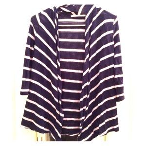 Navy blue and white sweater. NWOT.