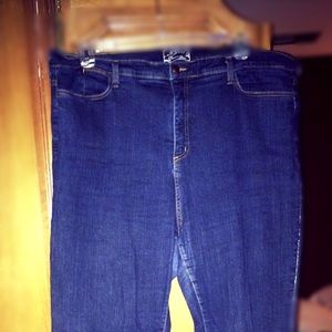 NYDJ plus size w/crystals blue jeans