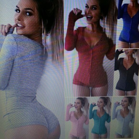Long sleeve romper sleepwear
