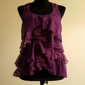 Eyeshadow brand purple tank top size small