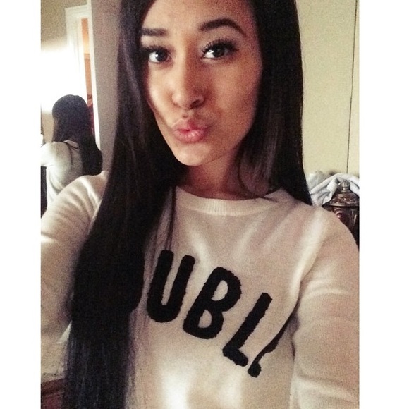 "TROUBLE" sweater