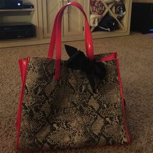 Snakeskin tote