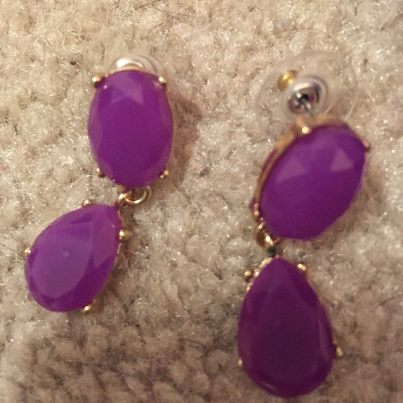 Purple Kate spade earrings
