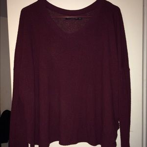 Burgundy Brandy Melville long sleeve/ sweater