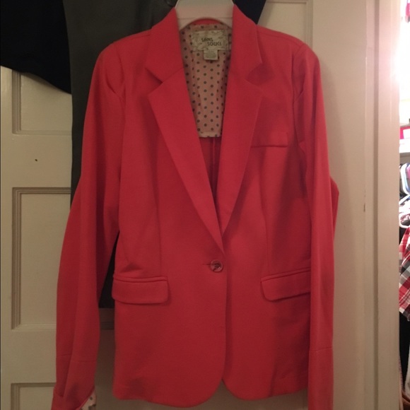 Coral Blazer worn about three times