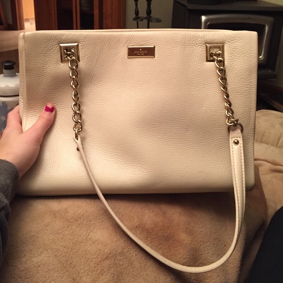 Cream colored authentic Kate spade bag
