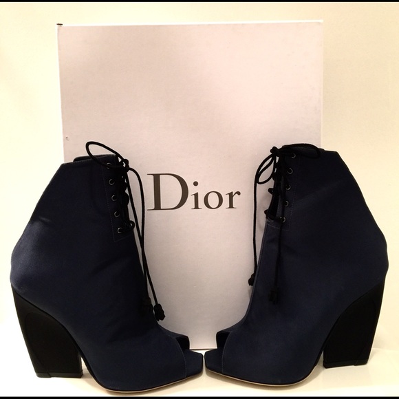 Christian Dior Brooklyn Peeptoe Bootie size 7.5M - Picture 2 of 4