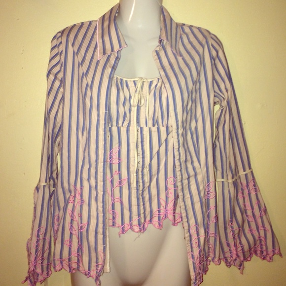 Blouse and camisole set