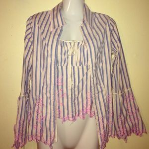 Blouse and camisole set