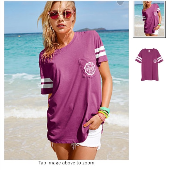 ISO pink Victoria secret campus tees - Picture 2 of 2