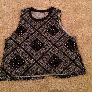 Black bandana tank top