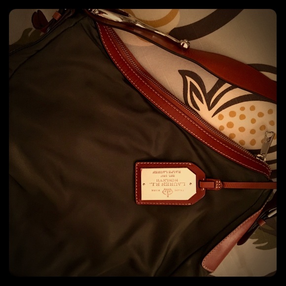 Hunter Green Ralph Lauren Shoulder Bag