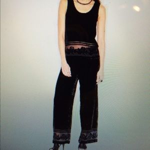 Velvet pant and shirt set