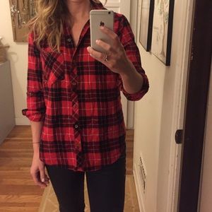 Plaid button down