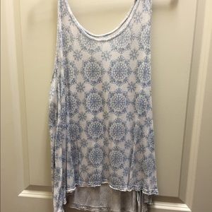 Free People loose peplum tank top