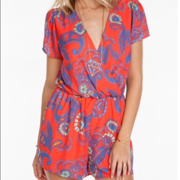 Everly Other - EVERLY brand woven overlap romper