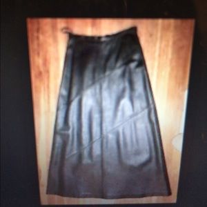Leather skirt