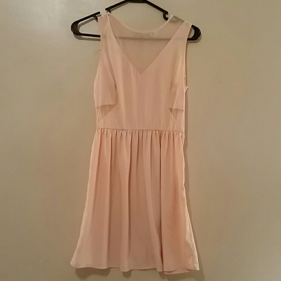 Trade - for elena -Peach Cutout Dress