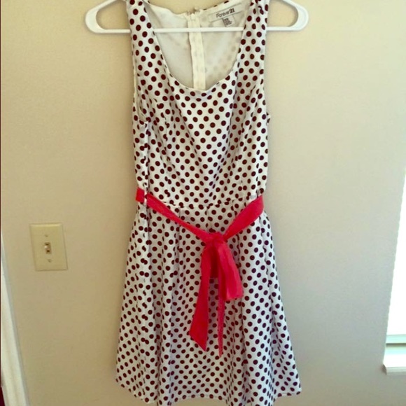 Forever 21 polka dot fit and flare