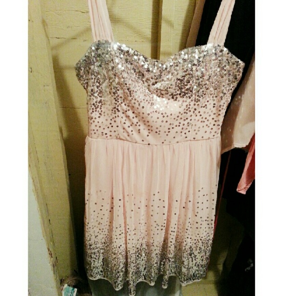 Blush Sequin Dress