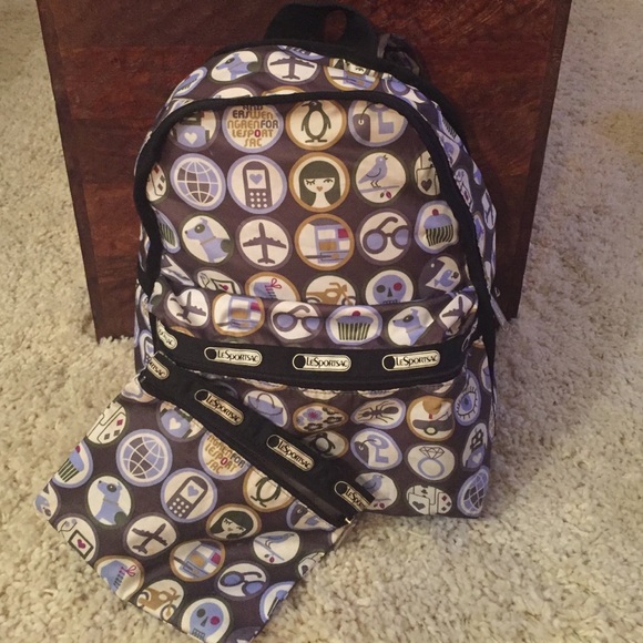 LeSportSac printed backpack & pouch