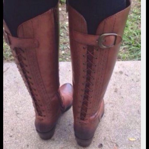 Laced up riding boots