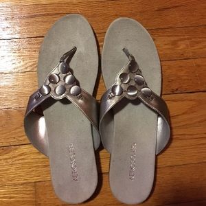 NEW SILVER SANDALS