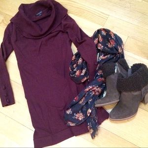 Banana Republic Sweater Dress with Cowl Neck