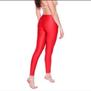 Shiny nylon tricot leggings