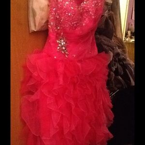 Mori Lee Short Ruffle Dress