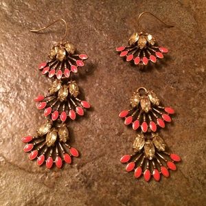 Stella & Dot Coral Cay Earrings