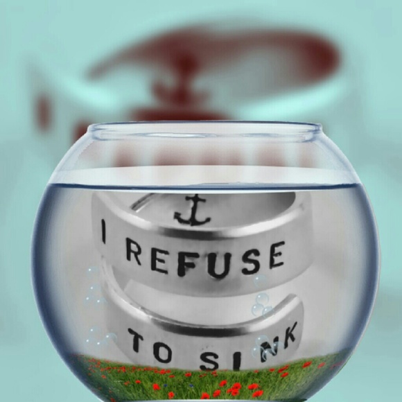 Hand Stamped Spiral Inspirational Ring