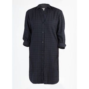 Billy Reid dark plaid Irving shirt dress