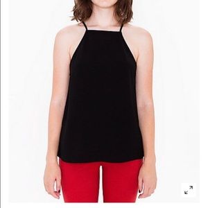 American Apparel High Neck/Halter Tank (Black)