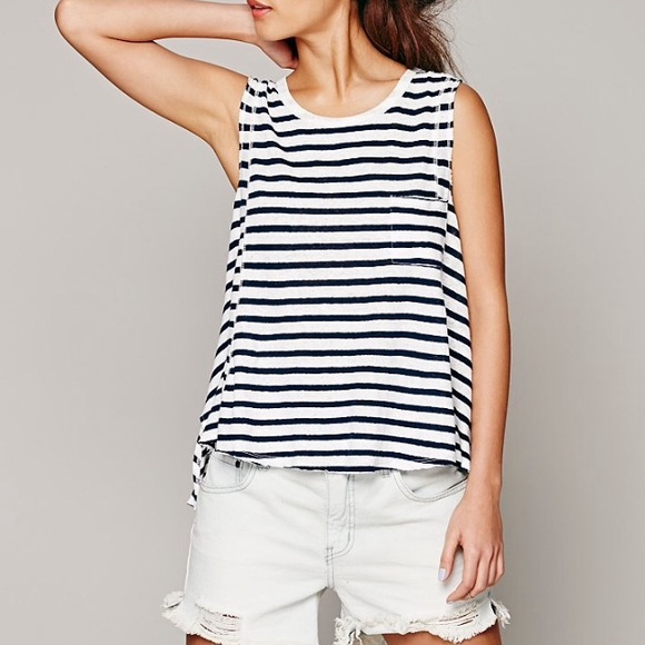Free People Striped Beach House Tank - Picture 2 of 3